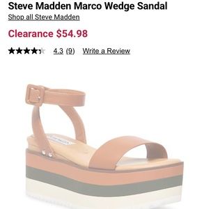 Steve Madden size 7.5 Marco wedges